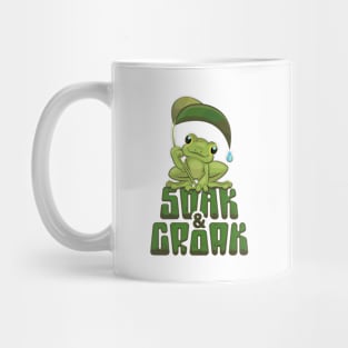 Soak and Croak Retro Frog Mug
